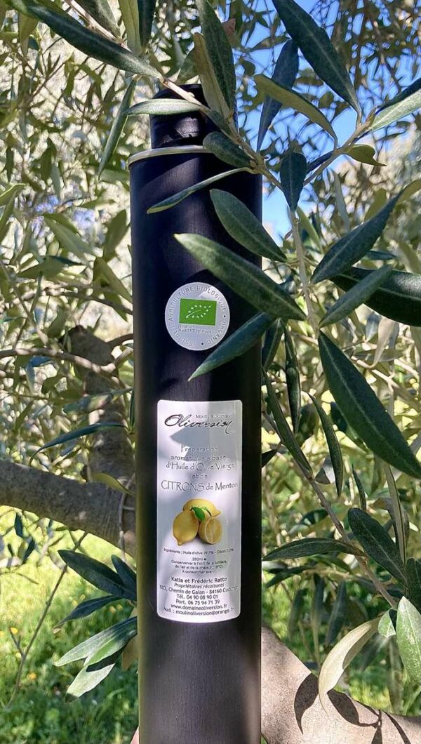 huile d'olive aux citrons de menton bio IGP
